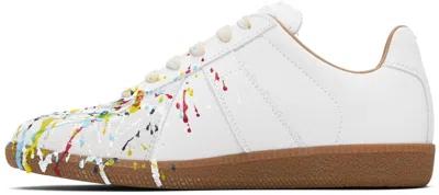 Maison Margiela Replica Paint Splatter-effect Low-top Sneakers In White