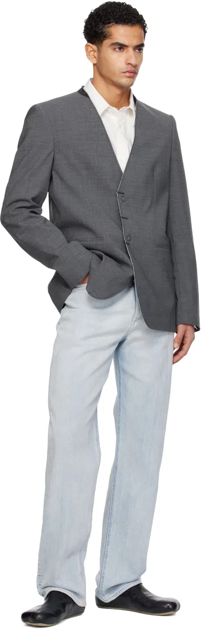 Mm6 Maison Margiela Anatomical Leather Sabot In Black