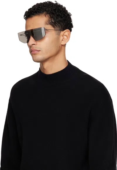 Prada Oversized Shield Sunglasses In Silver