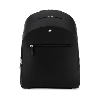 Montblanc Sartorial Leather Backpack In Black