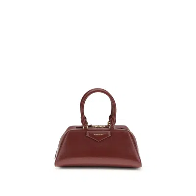 Givenchy Bordeaux Calf Leather Bos Taurus Handbag In Burgundy