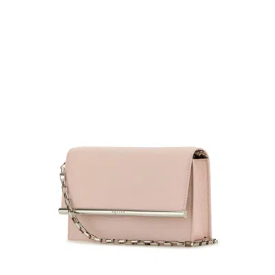 Alexander Mcqueen Cross-bar Mini Pink Lambskin Crossbody Bag In Pink