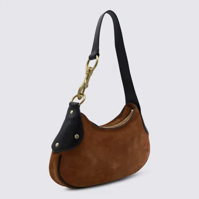 Mulberry Hackney Brown Shoulder Bag With Logo Imprinted On The Front In Suede Woman