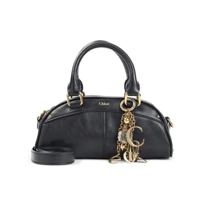 Chloé Chloe Black Calf Leather Handbag In Black