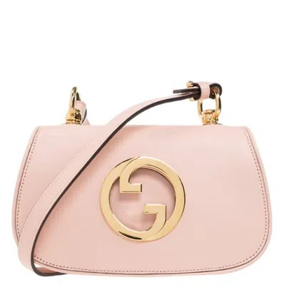 Gucci Blondie Interlocking-g Shoulder Bag In Pink
