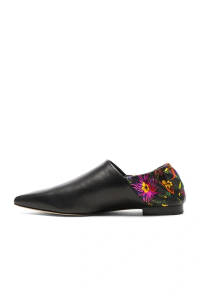 Shop 3.1 Phillip Lim / フィリップ リム Leather Babouche Slides In Black Multi