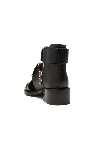 Shop 3.1 Phillip Lim / フィリップ リム Leather Addis Cut Out Boots In Black