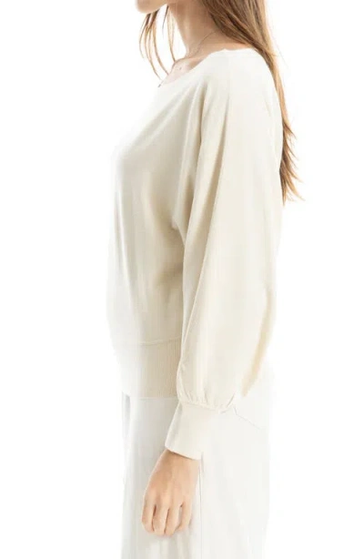 Max Studio Dolman Sleeve Sweater In White