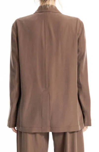 Max Studio Single Button Blazer In White