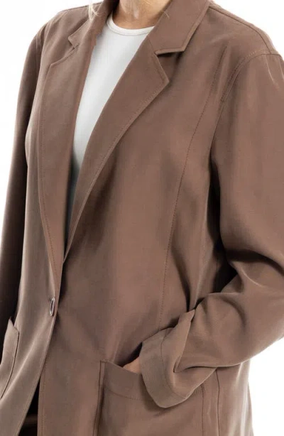 Max Studio Single Button Blazer In White