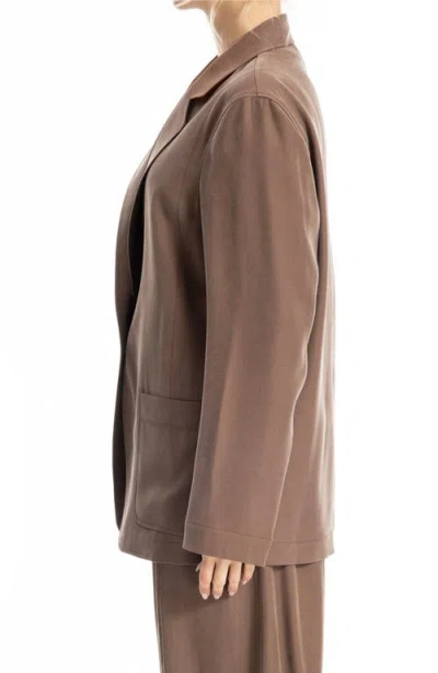 Max Studio Single Button Blazer In White