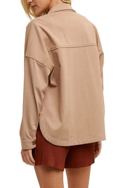 Wishlist Cotton Overshirt In Brown