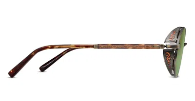 Matsuda Oval Sunglasses In Green