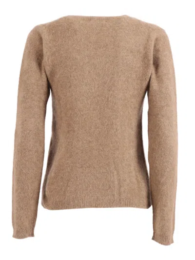 P.a.r.o.s.h Long Sleeves Knitwear In Brown
