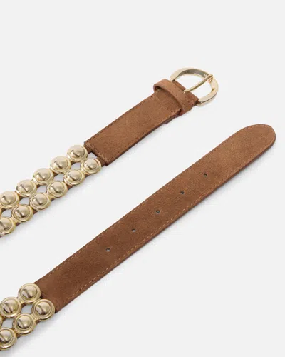 Pinko Chain Insert Belt Belts Brown In Brown