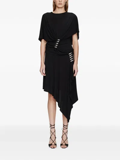 Christopher Esber Coiled Jersey Tee Metal T-shirt In Black
