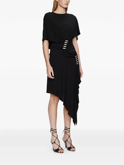 Christopher Esber Coiled Jersey Tee Metal T-shirt In Black