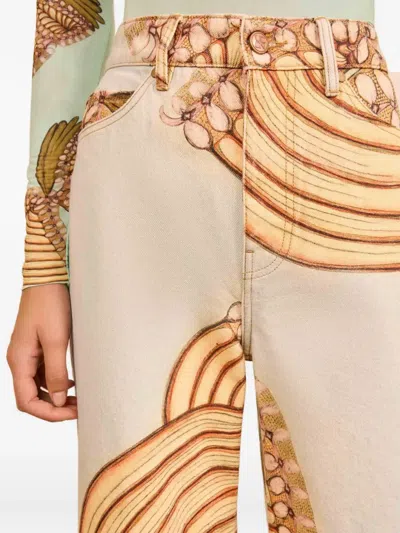 Ulla Johnson Willow Jeans Water Blossoms In Multi