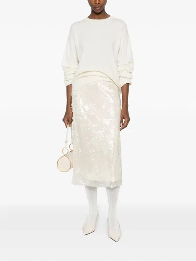 Ivory Paris Crew-neck Sweater In Neutral