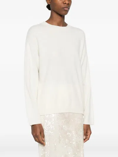 Ivory Paris Crew-neck Sweater In Neutral