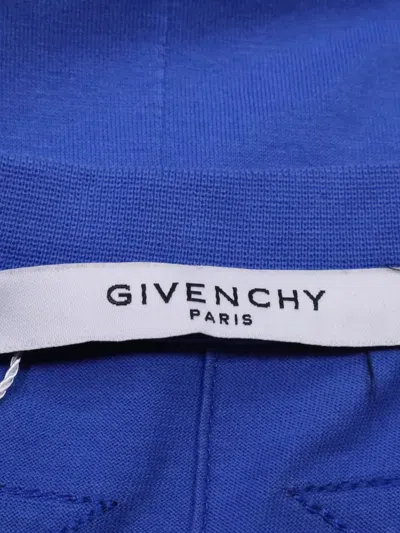 Pre-owned Givenchy Star-embroidered T-shirt In Blue