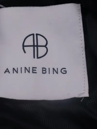 Pre-owned Anine Bing Single-breasted Coat In Black