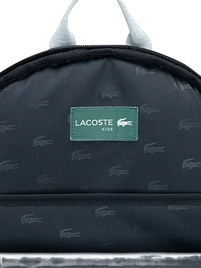 Lacoste Logo-appliqué Backpack In Black