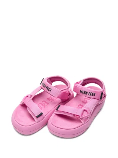 Moon Boot Logo-strap Platform Sandals In Multi
