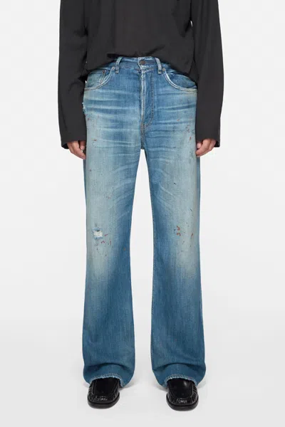 Acne Studios Belt Loop Jeans In Blue