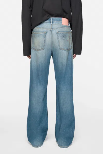 Acne Studios Belt Loop Jeans In Blue