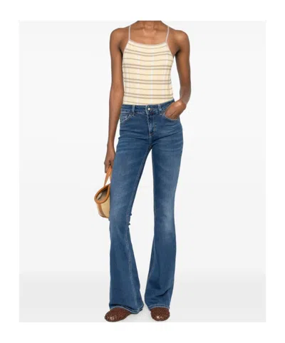 Liu •jo Stretch Flared Blue Jeans In Blue
