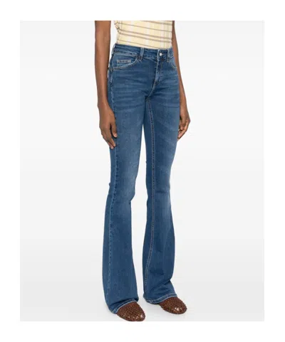 Liu •jo Stretch Flared Blue Jeans In Blue
