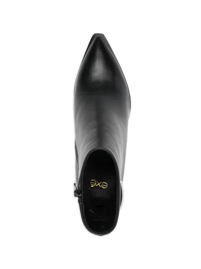 Exe' Triangle-logo Leather Boots In Multi