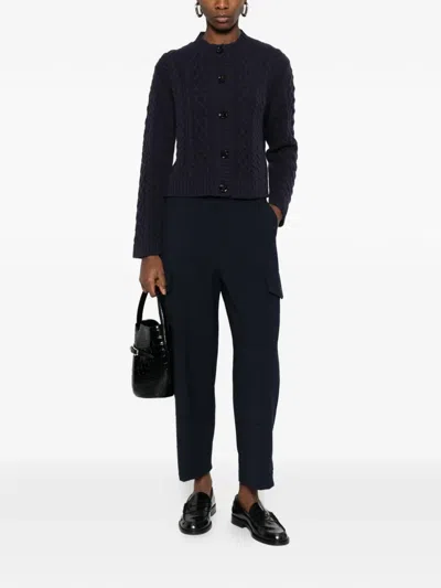 Weekend Max Mara Cargo-pocket Trousers In Blue