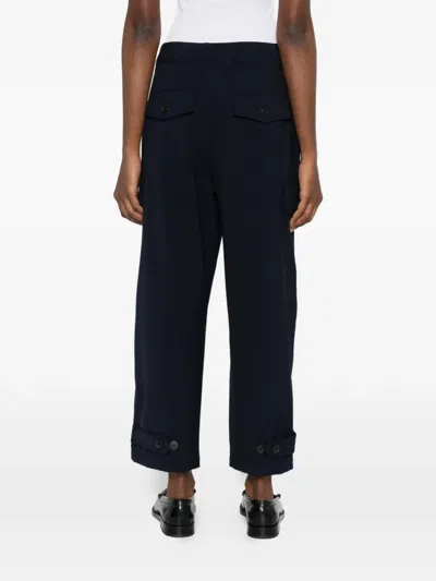 Weekend Max Mara Cargo-pocket Trousers In Blue