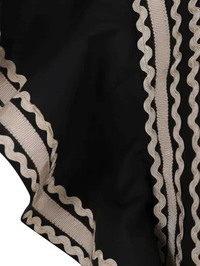 Ulla Johnson Anora Flutter-sleeve Blouse In Black