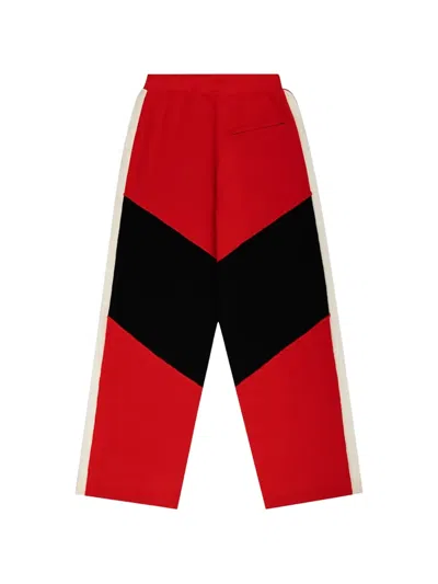 Sp5der Drawstring Track Pants In Red