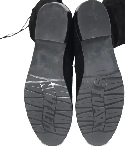 Pre-owned Stuart Weitzman Drawstring-detail Boots In Black