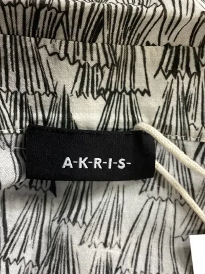 Pre-owned Akris Printed Blouse In White