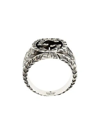 Gucci Interlocking G Ring In Sterling Silver