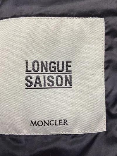 Pre-owned Moncler Vintage Buttoned Front-pocket Puffer Jacket In Black