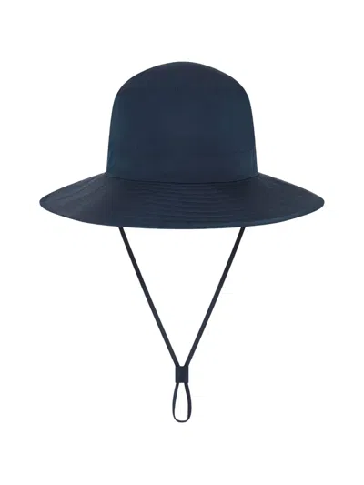 Hunza G Drawstring Hat In Blue