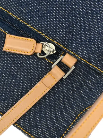 Pre-owned Dior 2000 Denim Malice Backpack In Blue