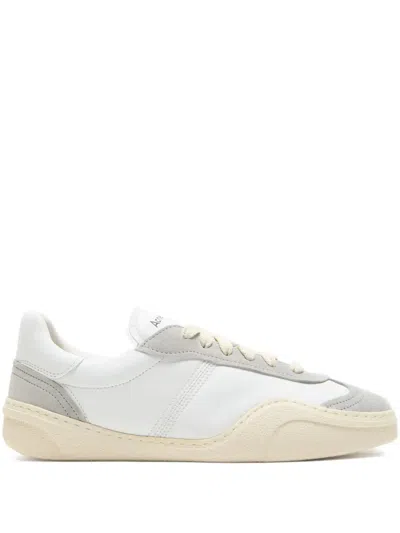 Acne Studios Suede-trimmed Leather Sneakers In Multi