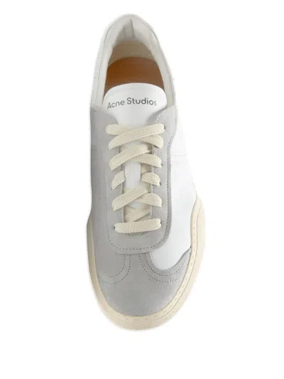 Acne Studios Suede-trimmed Leather Sneakers In Multi