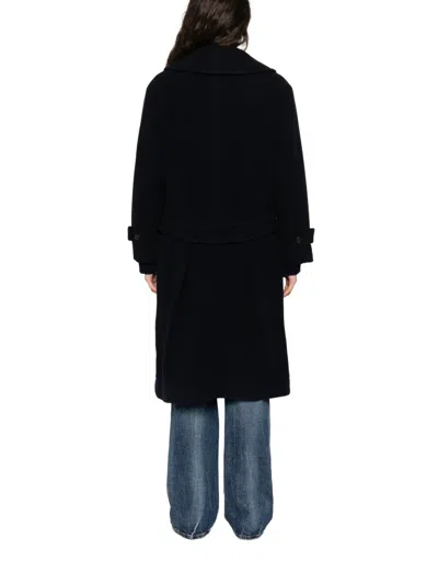 Nicholson & Nicholson Morris Double-breasted Coat In Black