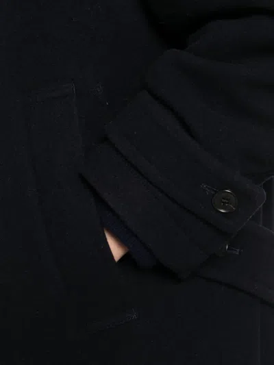 Nicholson & Nicholson Morris Double-breasted Coat In Black