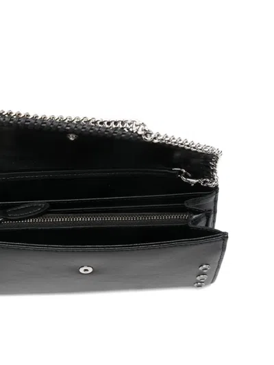 Stella Mccartney Falabella Shoulder Bag With Studded Chain Strap In Black