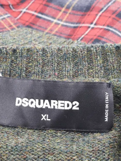 Pre-owned Dsquared2 Panelled Sweater In Green