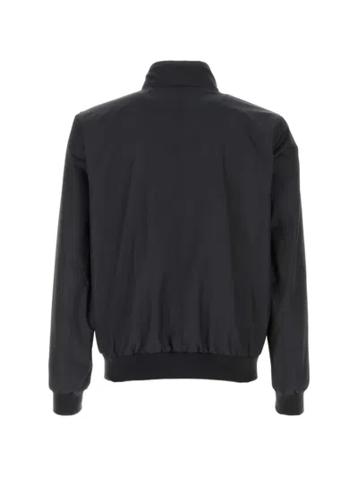 Moorer Manetti Polyester Jacket High Collar In Black